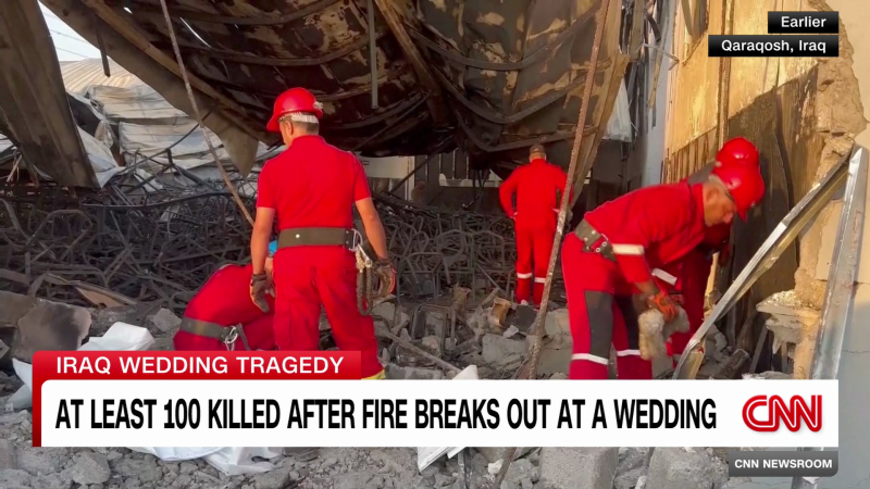 At least 100 killed as fire tears through wedding party in Iraq | CNN