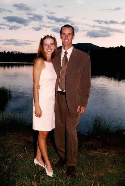 <strong>Wedding celebration: </strong>Tim and Tracy got married in August 1997. This photo is from their wedding celebration, which took place a year later in Colorado.