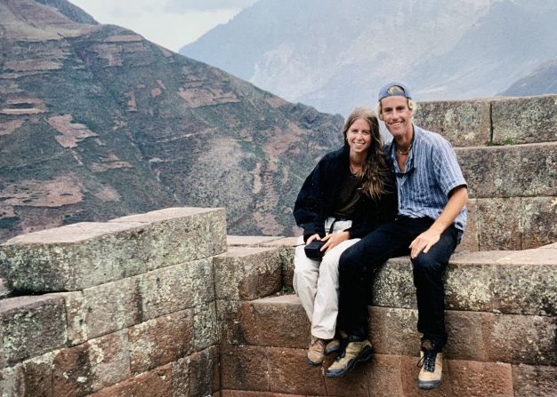 <strong>Amazing first date</strong>: Tracy, from the US, and Tim, from New Zealand via London, met in the city of Quito. On their first date, they watched a lunar eclipse. "It felt special," Tim tells<a  target="_blank"> CNN Travel.</a> Here's the couple pictured later in 1996 in in the Peruvian village of Ollantaytambo.