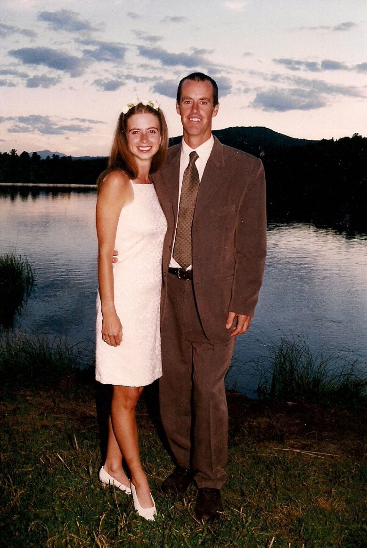 Here's Tracy and Tim at their wedding celebration in Colorado.