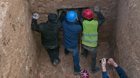The woman's remains were found in a burial cave on a rocky slope, not far from Jerusalem.