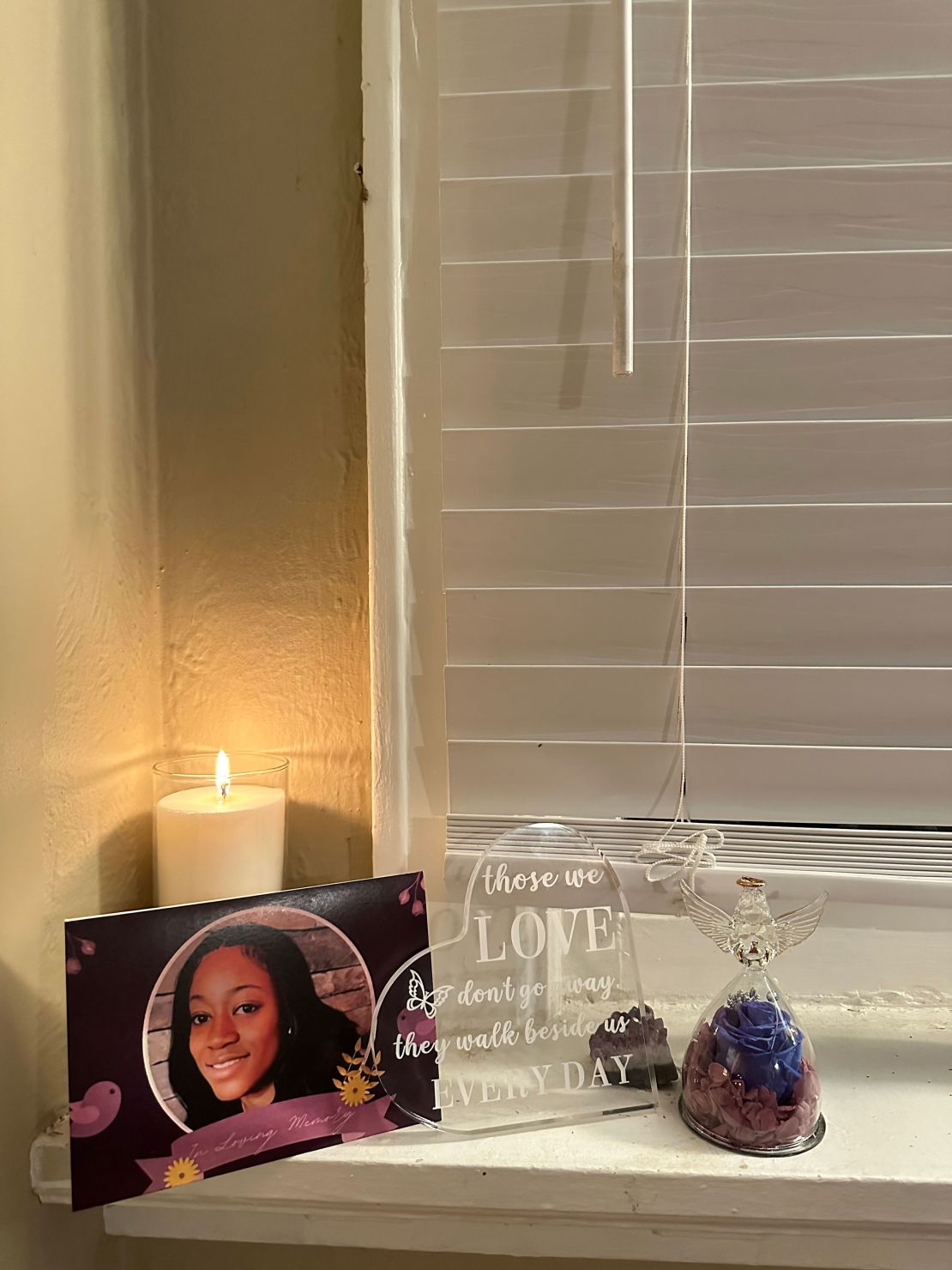 An at-home memorial for Claudia Quaatey at her best friend's home in Queens, New York. 