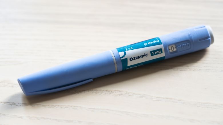 An Ozempic (semaglutide) injection pen is seen on a kitchen table in Riga, Latvia on 06 August, 2023. (Photo by Jaap Arriens/NurPhoto via Getty Images)