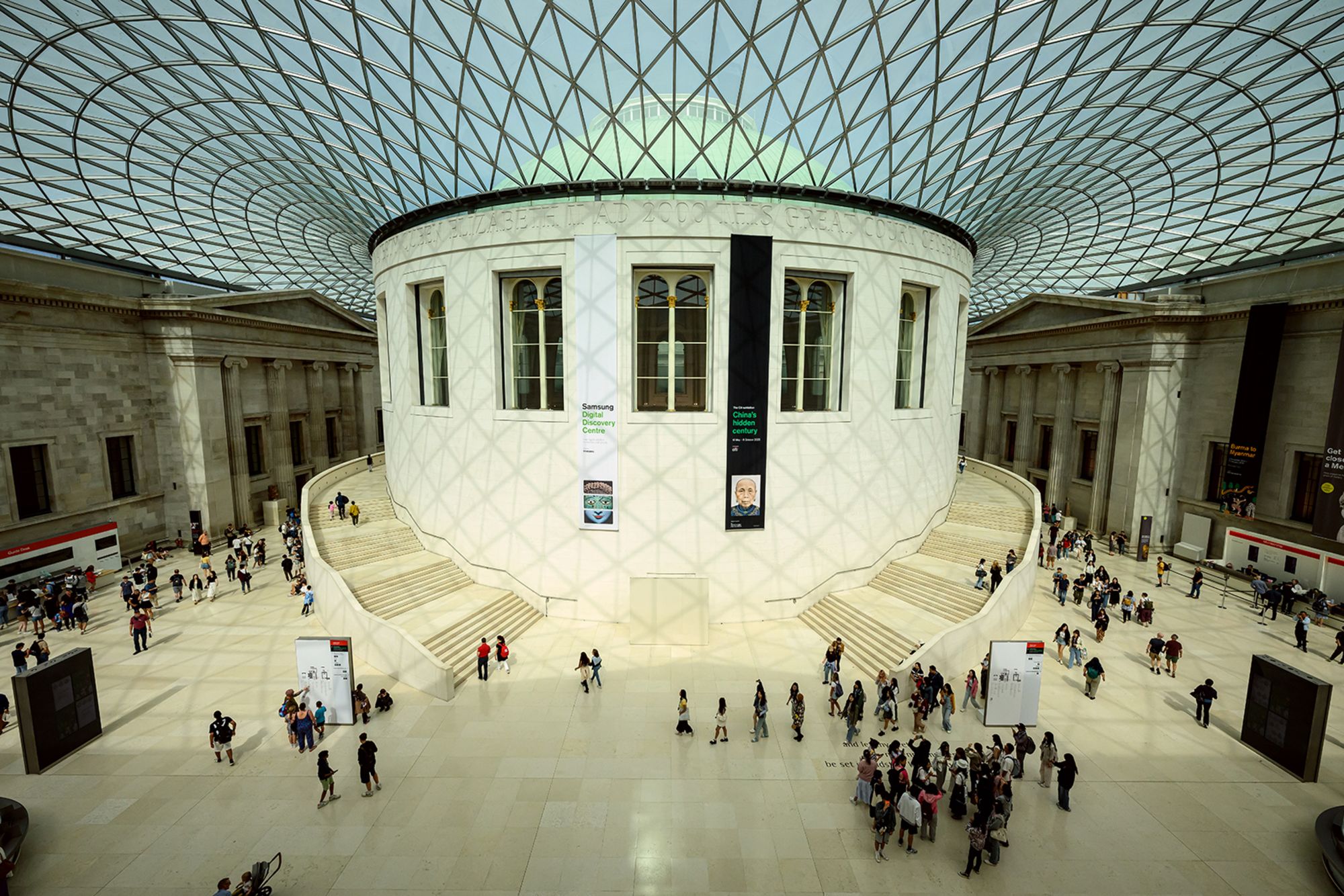 A general view of the interior of the British Museum on August 23, 2023 in London, England.
