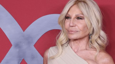 MILAN, ITALY - SEPTEMBER 24: Donatella Versace attends the CNMI Sustainable Fashion Awards 2023 during the Milan Fashion Week Womenswear Spring/Summer 2024 on September 24, 2023 in Milan, Italy. (Photo by Stefania D'Alessandro/Getty Images)