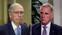 Senate Minority Leader Mitch McConnell, at left, and House Speaker Kevin McCarthy, at right