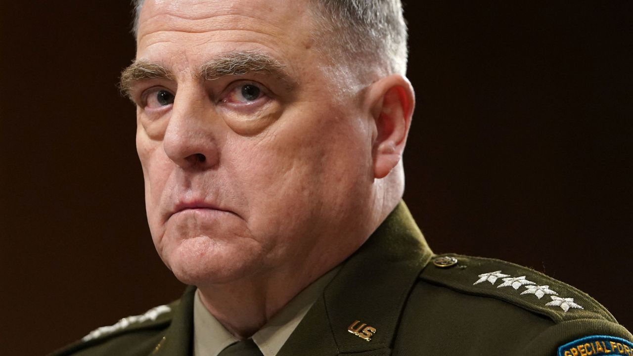 Chairman of the Joint Chiefs of Staff Gen. Mark Milley testifies before a Senate Armed Services Committee hearing on President Biden's proposed budget request for the Department of Defense for fiscal year 2024, on Capitol Hill in Washington, U.S., March 28, 2023. REUTERS/Kevin Lamarque