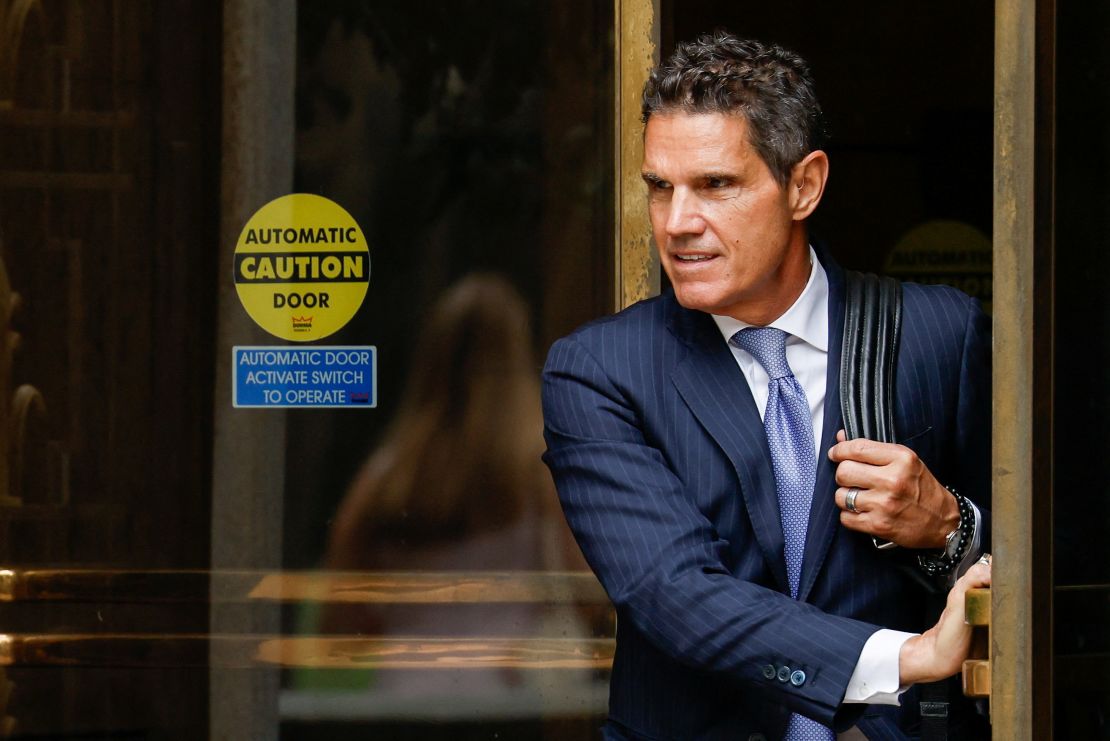 Attorney John Lauro leaves after representing former U.S. President Donald Trump at a hearing in the U.S. Justice Department's federal criminal case against Trump, at U.S. District Court in Washington, U.S., August 28, 2023. REUTERS/Kevin Wurm