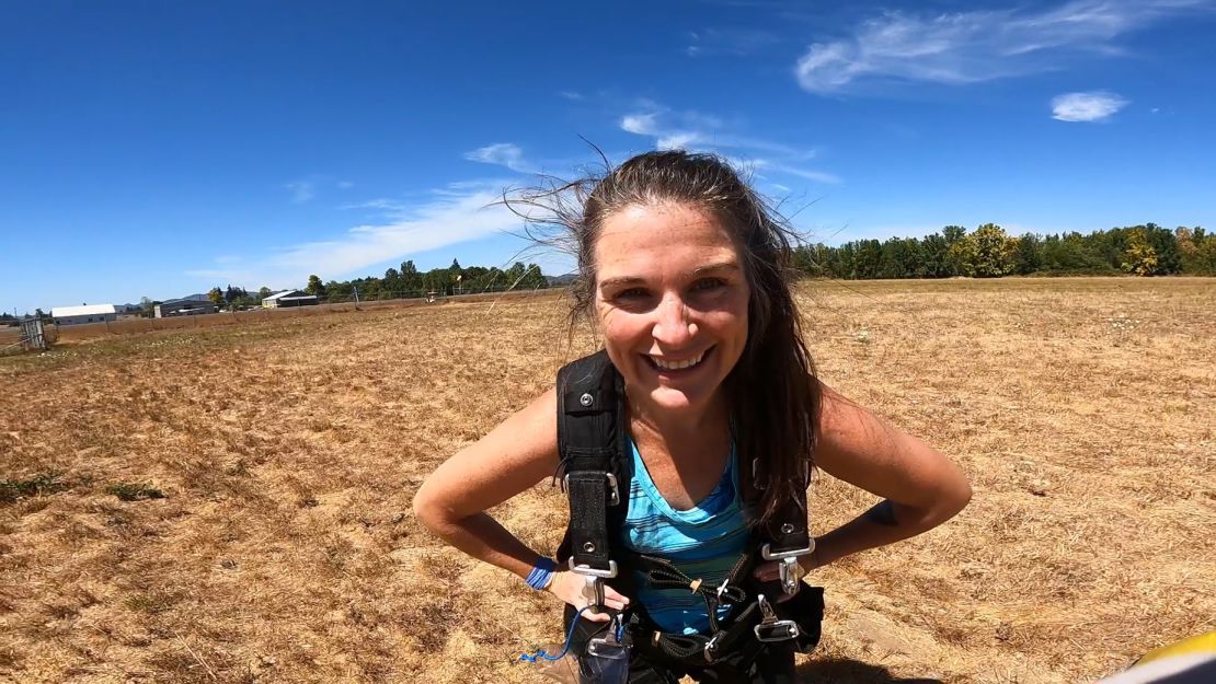 Halnon was flooded with even more awe for her mother, considering that the older woman had jumped out of a plane as well when she turned 60.