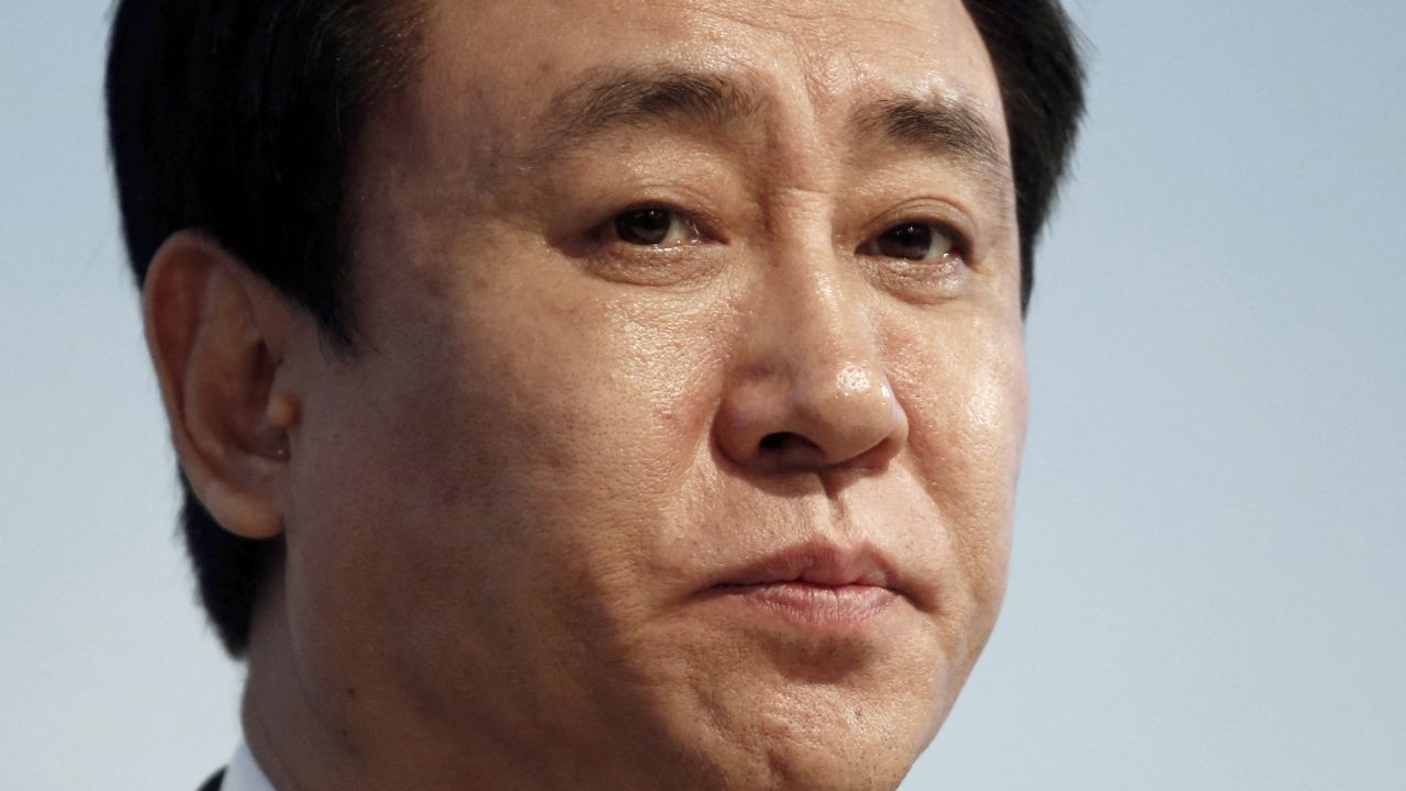 Xu Jiayin, chairman of Evergrande, attends a news conference in Hong Kong in March 2016.