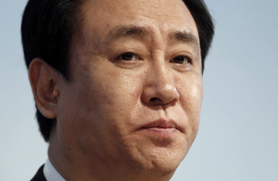 Xu Jiayin, chairman of Evergrande, attends a news conference in Hong Kong in March 2016.