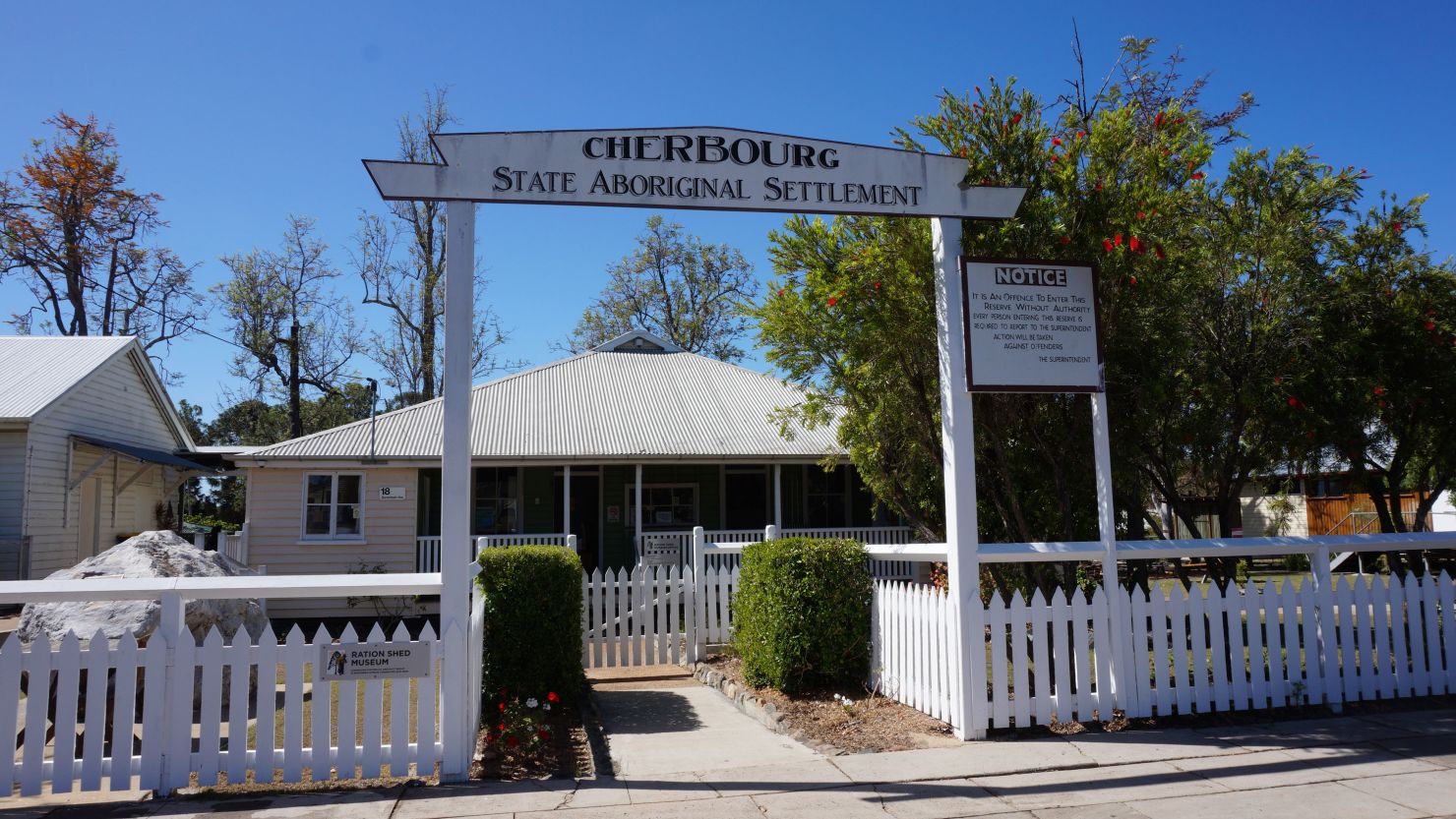 Tourists are invited to learn about Cherbourg's history at the Ration Shed Museum.