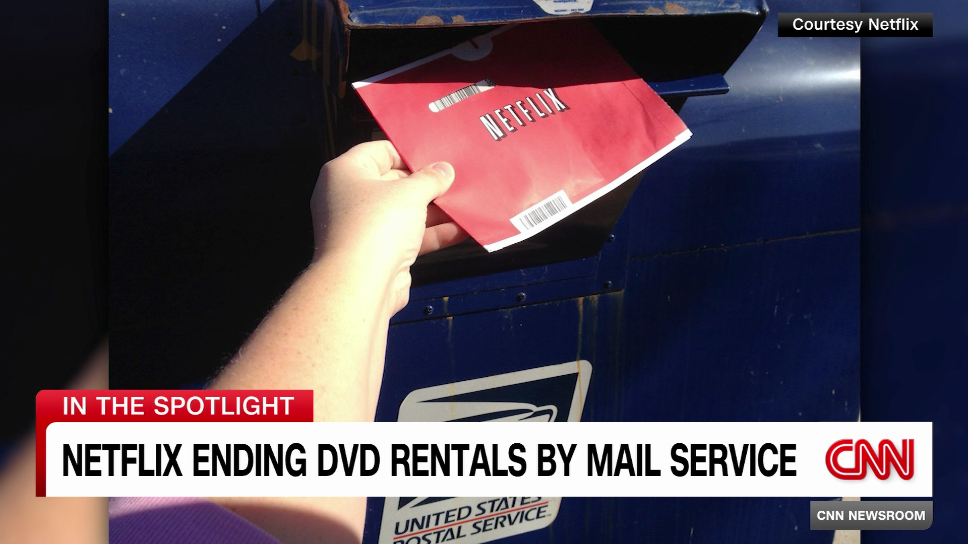 Netflix ends DVD rentals by mail