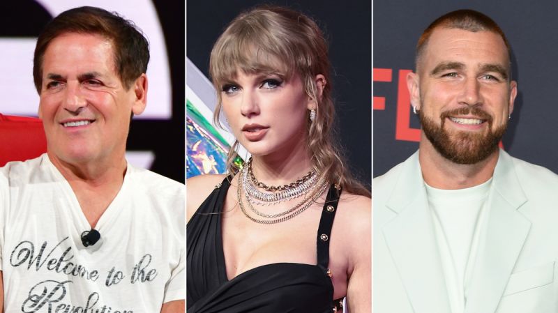 NextImg:Mark Cuban offered to introduce Taylor Swift to a Dallas Maverick. Travis Kelce wasn't having it | CNN