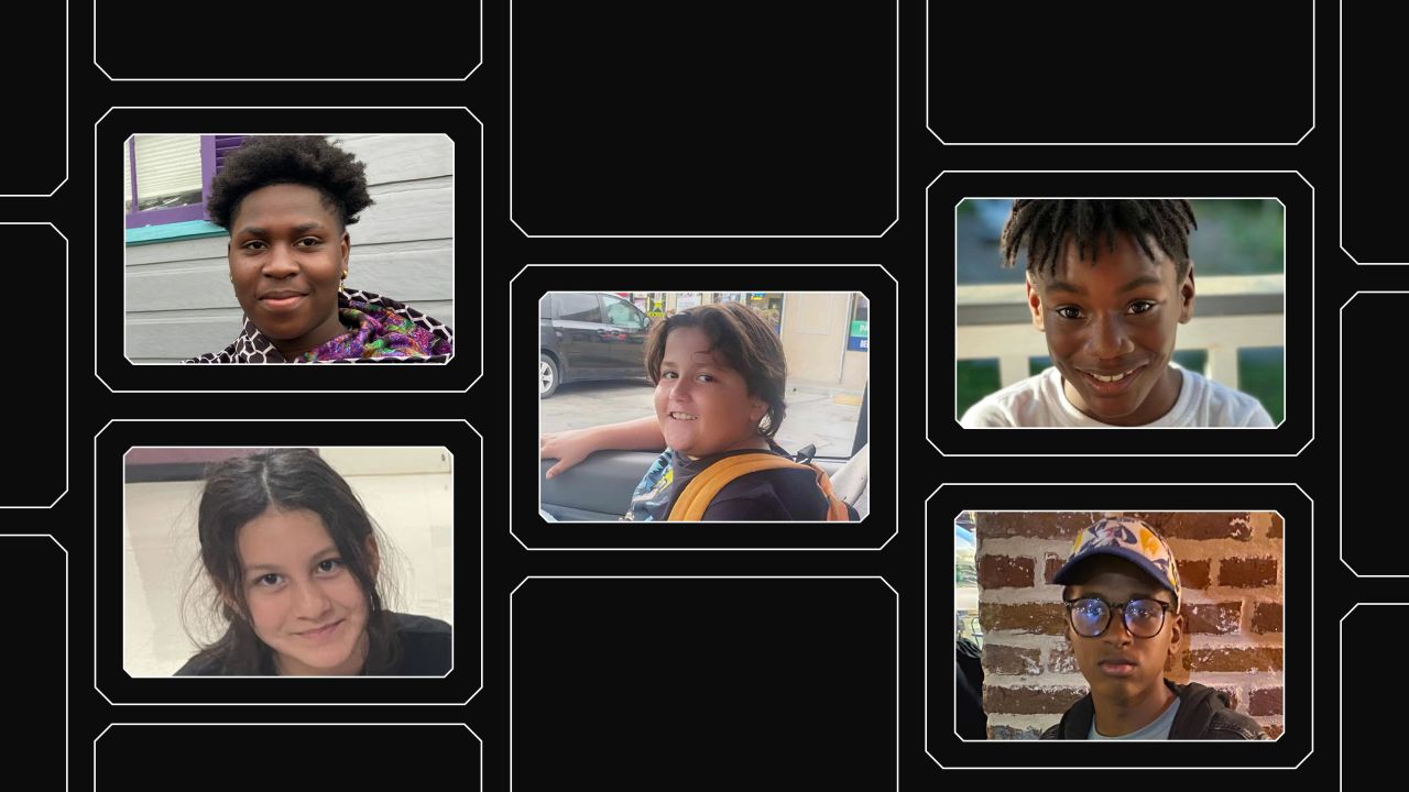 Some of the children and teens who've died from gun violence that CNN will be profiling in October.