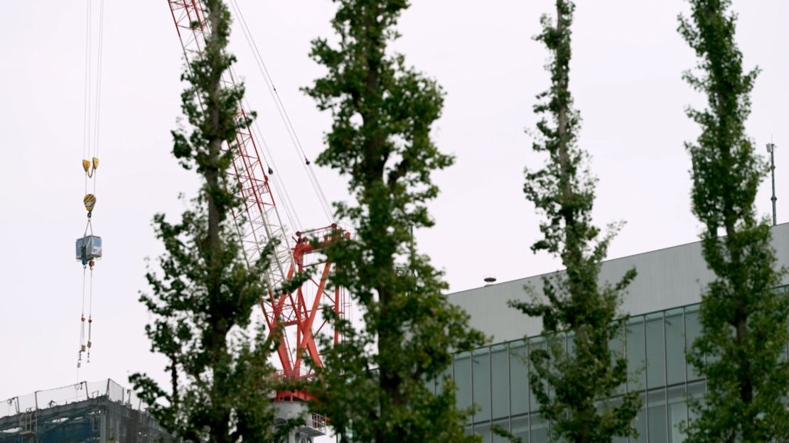 Work commenced at the Meiji Jingu Gaien site in March.