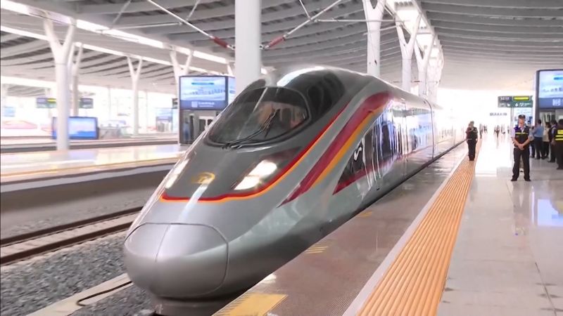 China launches the first high-speed train over water