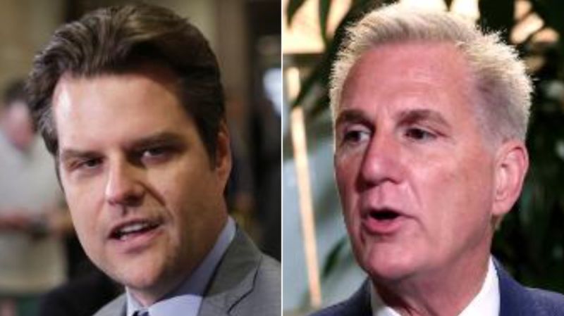 Matt Gaetz diz que tentará destituir Kevin McCarthy do cargo de presidente esta semana