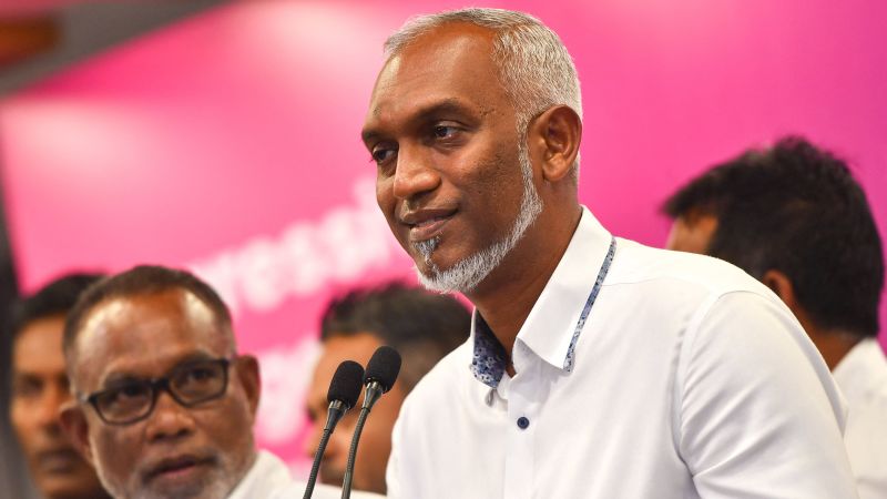 Pro-Chinese kandidaat Moizu wint presidentsverkiezingen op de Malediven