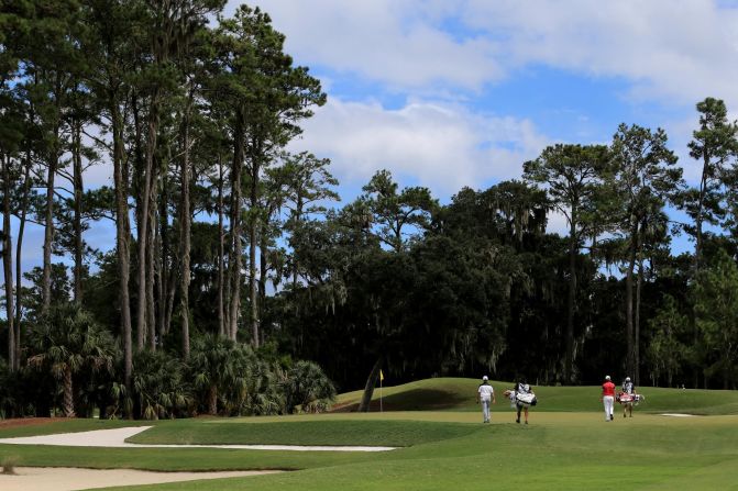 The Burchell home is perched on the third green of the Dye's Valley Course, which has hosted a number of professional events in its 36-year history, including the 2015 Web.com Tour Championship. 