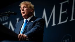 Washington, DC - September 15 :  Former President Donald Trump speaks at the Concerned Women for America Summit held at the Capitol Hilton on Friday, Sept 15, 2023, in Washington, DC. (Photo by Jabin Botsford/The Washington Post via Getty Images)