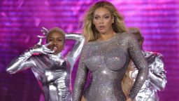 EAST RUTHERFORD, NEW JERSEY - JULY 29: (Editorial Use Only) (Exclusive Coverage) Beyoncé performs onstage during the "RENAISSANCE WORLD TOUR" at MetLife Stadium on July 29, 2023 in East Rutherford, New Jersey. (Photo by Kevin Mazur/WireImage for Parkwood )
