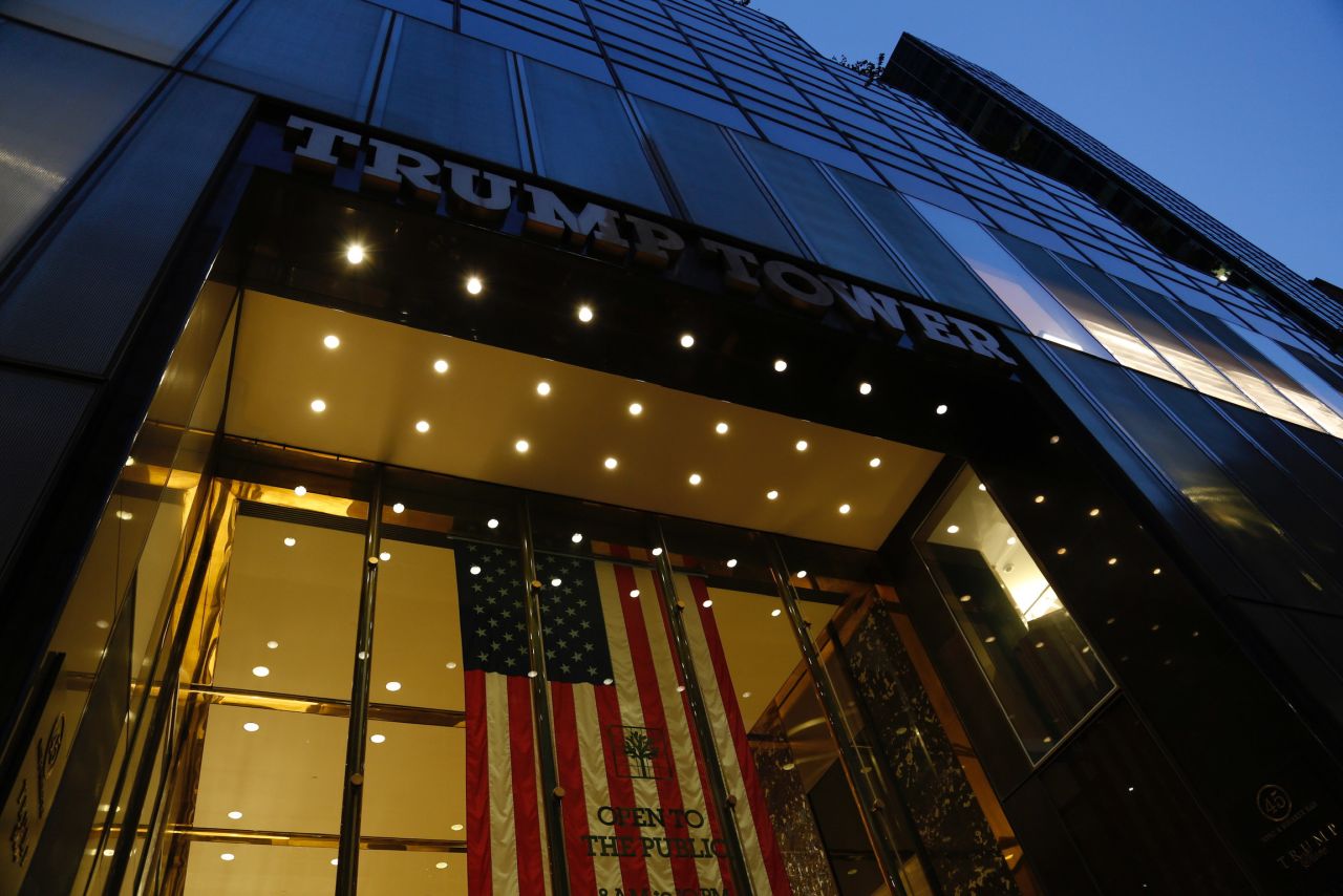 A view of New York's Trump Tower on Monday.