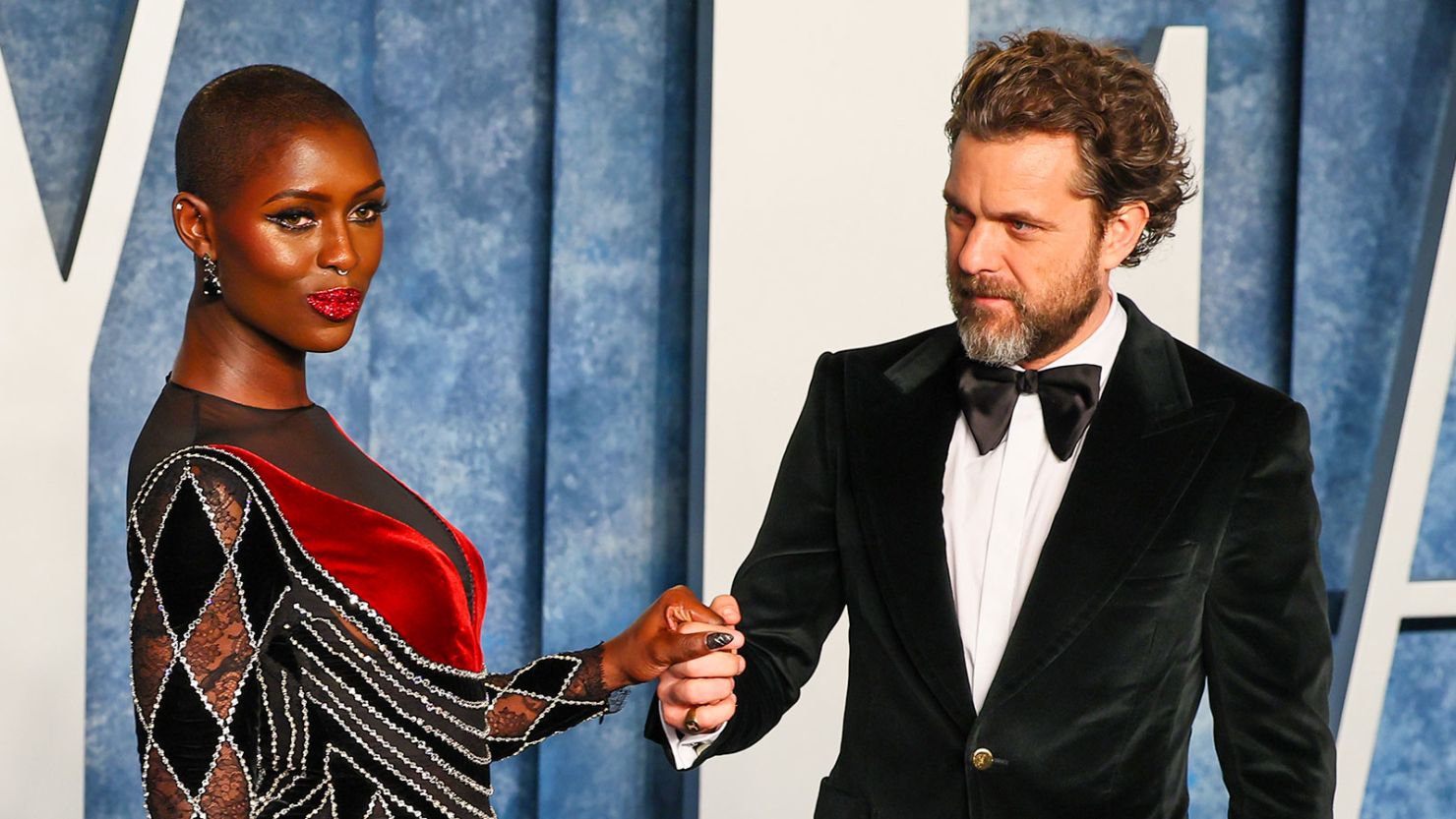Jodie Turner-Smith and Joshua Jackson in March.