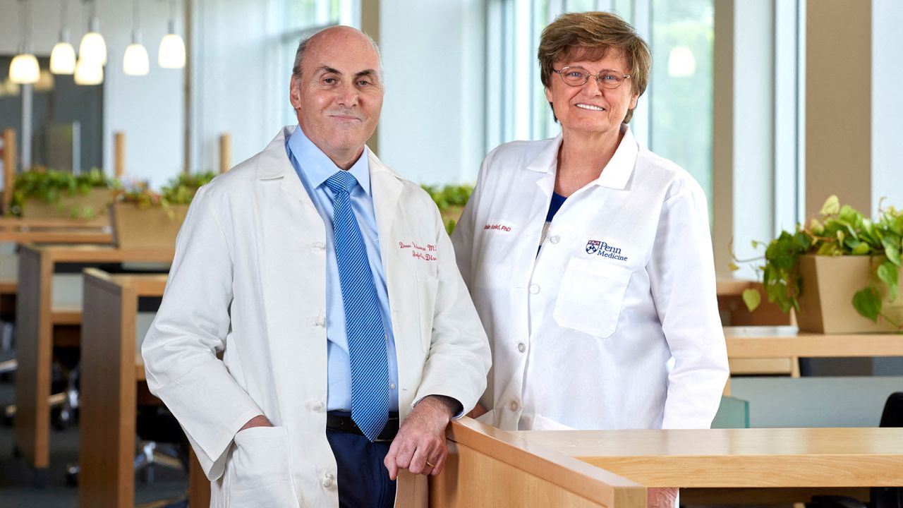 Scientists (from left) Dr. Drew Weissman  and Dr. Katalin Karikó won the 2023 Nobel Prize in physiology or medicine for discoveries enabling the development of mRNA Covid-19 vaccines.