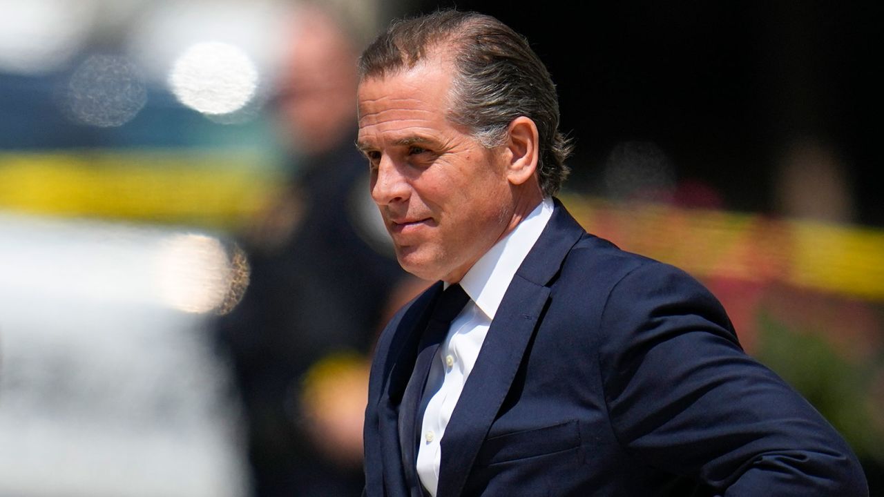 President Joe Biden's son Hunter Biden after a court appearance this summer (AP Photo/Julio Cortez)