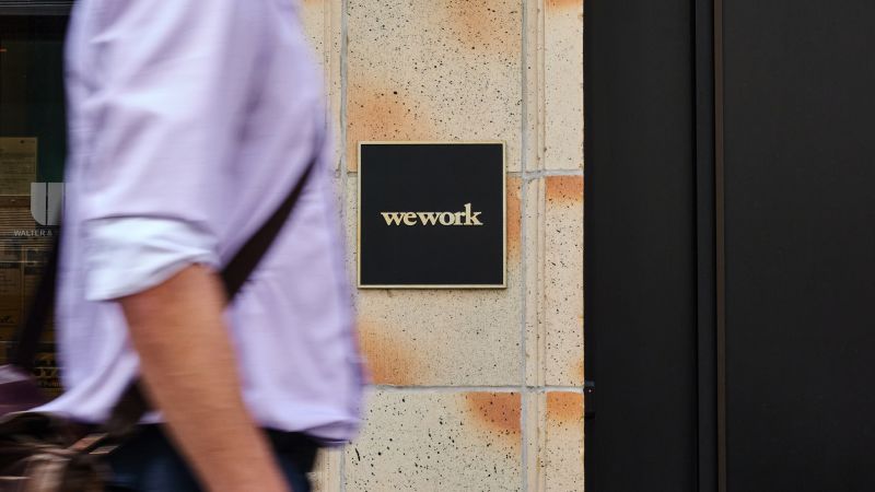 NextImg:WeWork says it will skip $95 million in interest payments, tanking shares | CNN Business