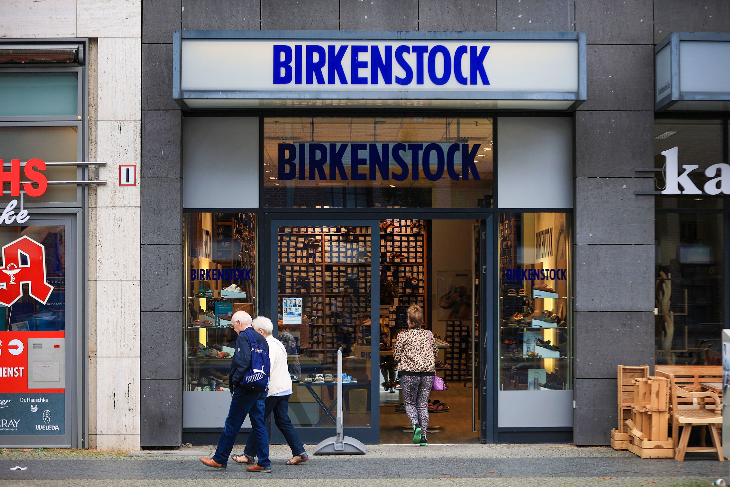 Birkenstock shoe store in Berlin Alexanderplatz - Germany Stock Photo