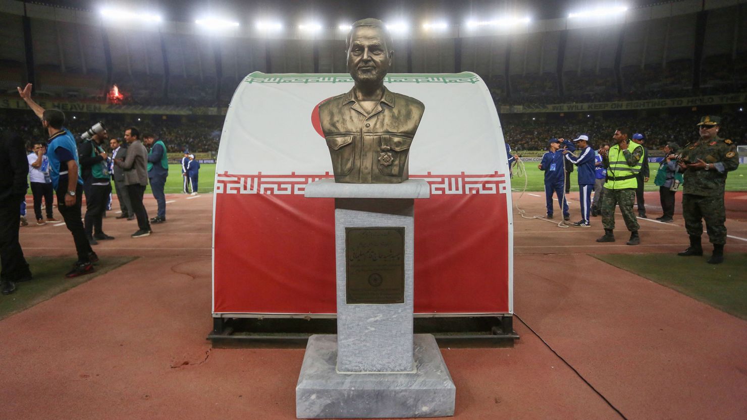 Bust of slain commander forces cancellation of soccer match