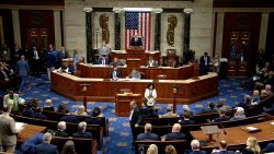 This screengrab from House TV shows the House floor shortly after they failed to table the effort to oust Kevin McCarthy as Speaker.