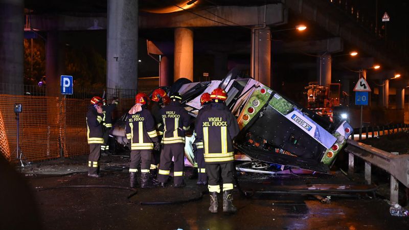 Venezia, Italia: 21 morti in un incidente d’autobus a Mestre