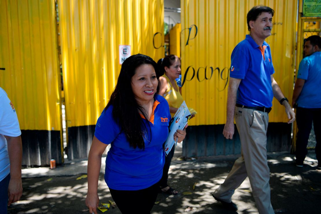 Salvadoran Teodora Vasquez exits the women's rehabilitation centre after visiting inmates in Ilopango, El Salvador, on August 24, 2018. - Argentine Senate's recent rejection of an abortion law instead of silencing the debate, it stirred it up as never before in Latin America, where its free practice is mostly criminalized and where only one in four abortions is safe. According to estimates by the World Health Organization (WHO) and the Guttmacher Institute, each year about 760,000 women in the region must receive medical care for complications of unsafe abortions, such as hemorrhage and infections. (Photo by MARVIN RECINOS / AFP)        (Photo credit should read MARVIN RECINOS/AFP via Getty Images)