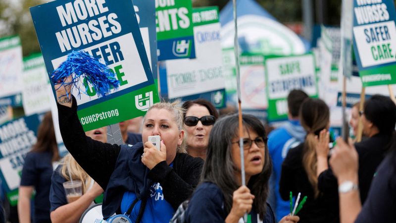 Kaiser Permanente workers start to walk off the job. It’s set to become the largest health care worker strike in US history