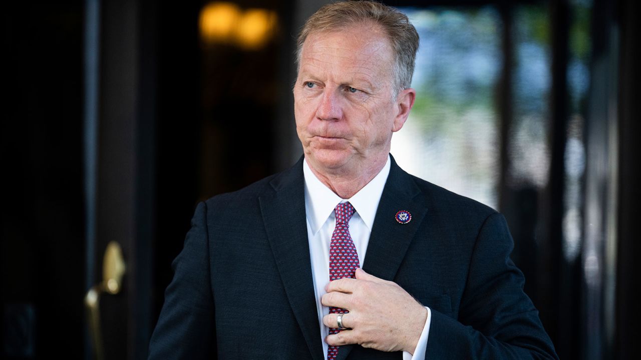 Rep. Kevin Hern leaves a meeting of the House Republican Conference at the Capitol Hill Club on Wednesday, July 26, 2023.
