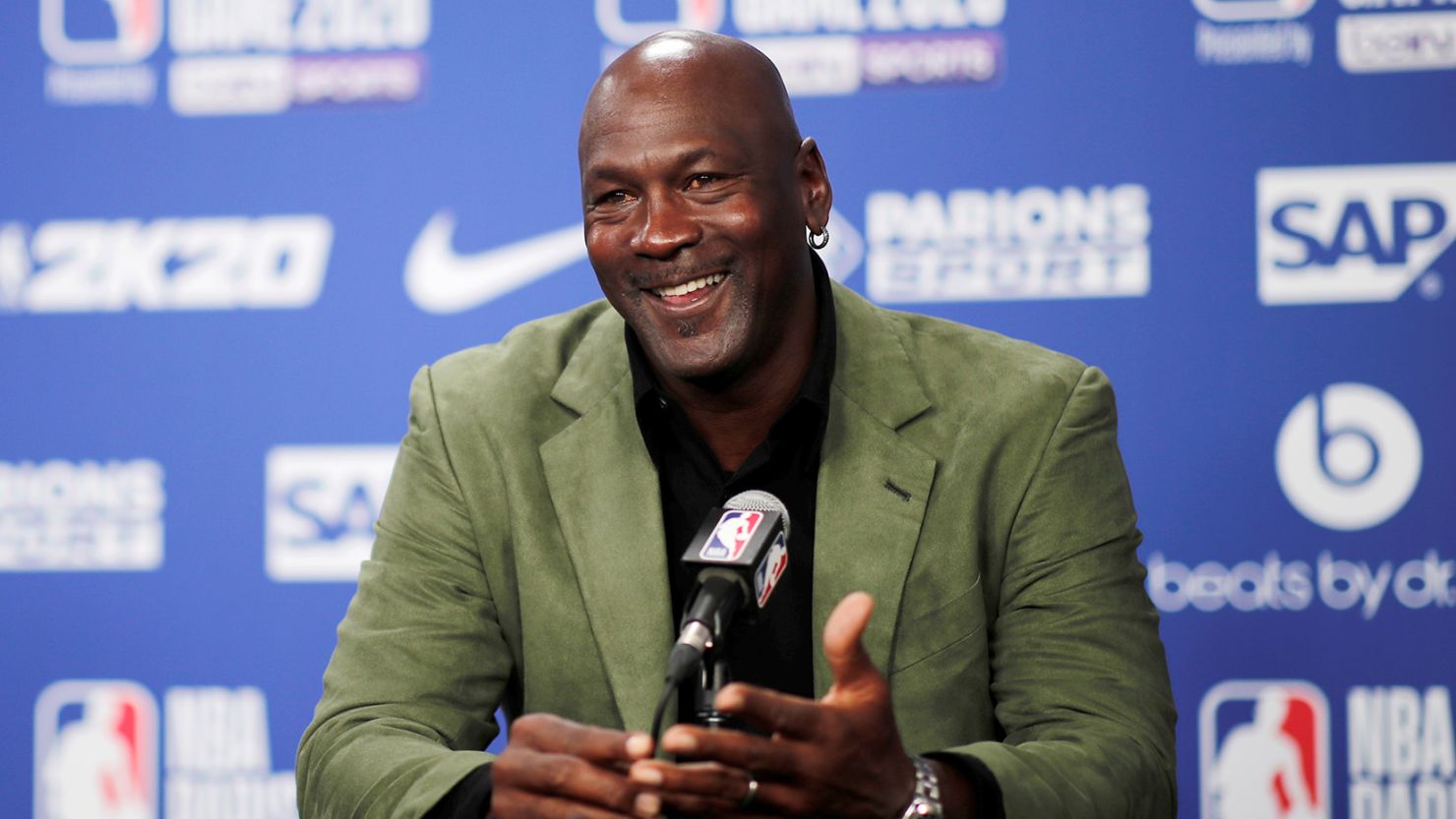 Basketball - NBA - Charlotte Hornets v Milwaukee Bucks - AccorHotels Arena, Paris, France - January 24, 2020   Charlotte Hornets owner Michael Jordan during a pre match press conference   REUTERS/Benoit Tessier