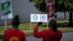 United Auto Workers members and supporters picket outside a General Motors facility, Friday, Sept. 22, 2023, in Charlotte, N.C. 