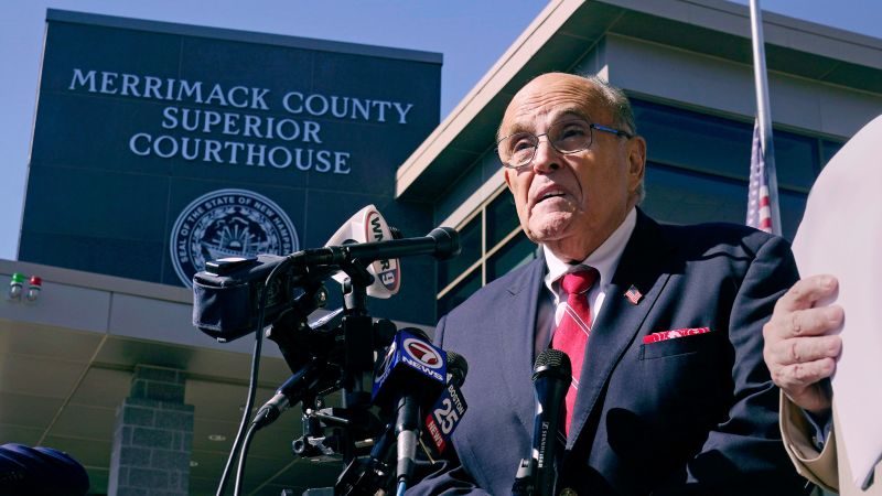 NextImg:Rudy Giuliani sues Joe Biden for calling him a 'Russian pawn' | CNN Politics
