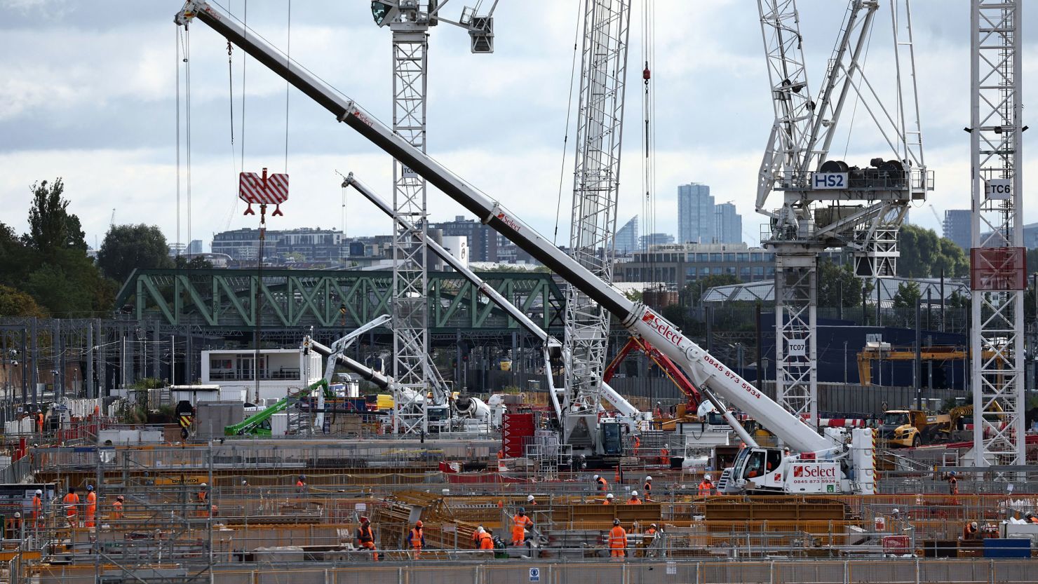 The new high-speed rail line from London will end in Birmingham after the UK government canceled plans to extend it to Manchester. 