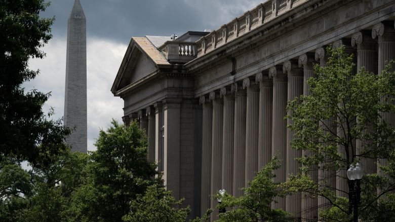 The US Treasury building in Washington, DC, US, on Tuesday, Aug. 15, 2023. 