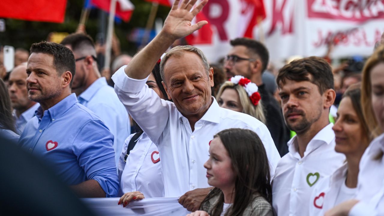 Donald Tusk, Poland's former prime minister, is seeking to oust the Law and Justice party but is behind in the opinion polls.