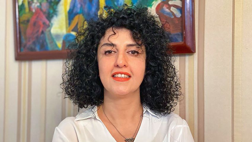 A handout photo provided by the Narges Mohammadi Foundation on October 2, 2023 shows an undated, unlocated photo of Iranian rights campaigner Narges Mohammadi. (Photo by NARGES MOHAMMADI FOUNDATION / AFP) / RESTRICTED TO EDITORIAL USE - MANDATORY CREDIT "AFP PHOTO / NARGES MOHAMMADI FOUNDATION" - NO MARKETING NO ADVERTISING CAMPAIGNS - DISTRIBUTED AS A SERVICE TO CLIENTS (Photo by -/NARGES MOHAMMADI FOUNDATION/AFP via Getty Images)