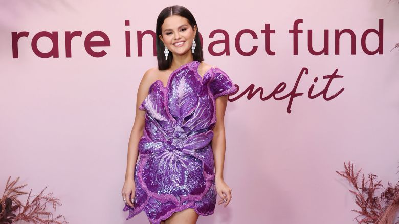 LOS ANGELES, CALIFORNIA - OCTOBER 04: Selena Gomez attends as she hosts the Inaugural Rare Impact Fund Benefit Supporting Youth Mental Health on October 04, 2023 in Los Angeles, California. (Photo by Monica Schipper/Getty Images for Rare Impact Fund)
