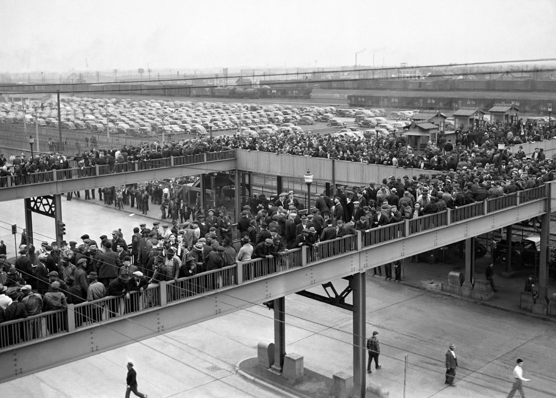 A strike at Ford's River Rouge plant in Dearborn, Michigan, in 1941, led Ford to recognize the UAW.