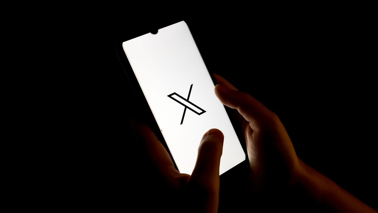 In this photo illustration a X (formerly twitter) logo seen displayed on a smartphone screen in Chania, Greece on August 29, 2023. 