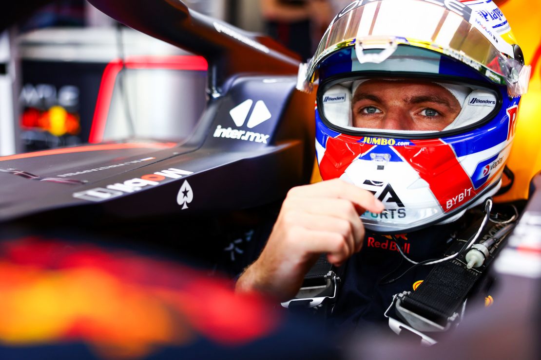 LUSAIL CITY, QATAR - OCTOBER 06: Max Verstappen of the Netherlands and Oracle Red Bull Racing prepares to drive in the garagem prior to practice ahead of the F1 Grand Prix of Qatar at Lusail International Circuit on October 06, 2023 in Lusail City, Qatar. (Photo by Mark Thompson/Getty Images)