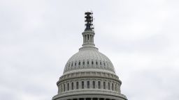 An exterior view of the US Capitol, Thursday, Oct. 5, 2023, in Washington. (Aaron M. Sprecher via AP)
